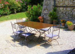 Table au jardin vacances en Provence